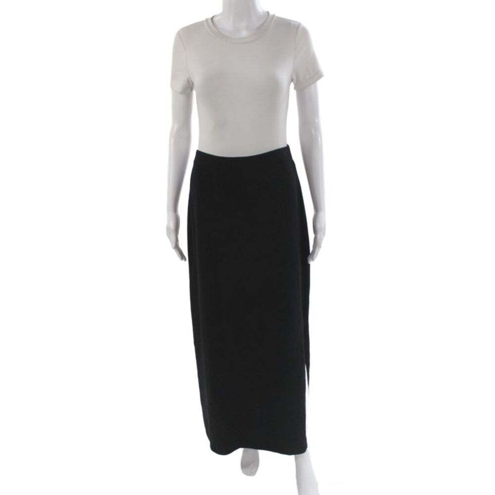 St. John Evening By Marie Gray Womens Black Knit Maxi Skirt Pull On Size 10